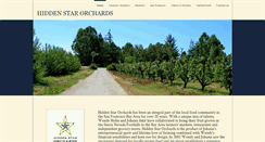 Desktop Screenshot of hiddenstarorchards.com